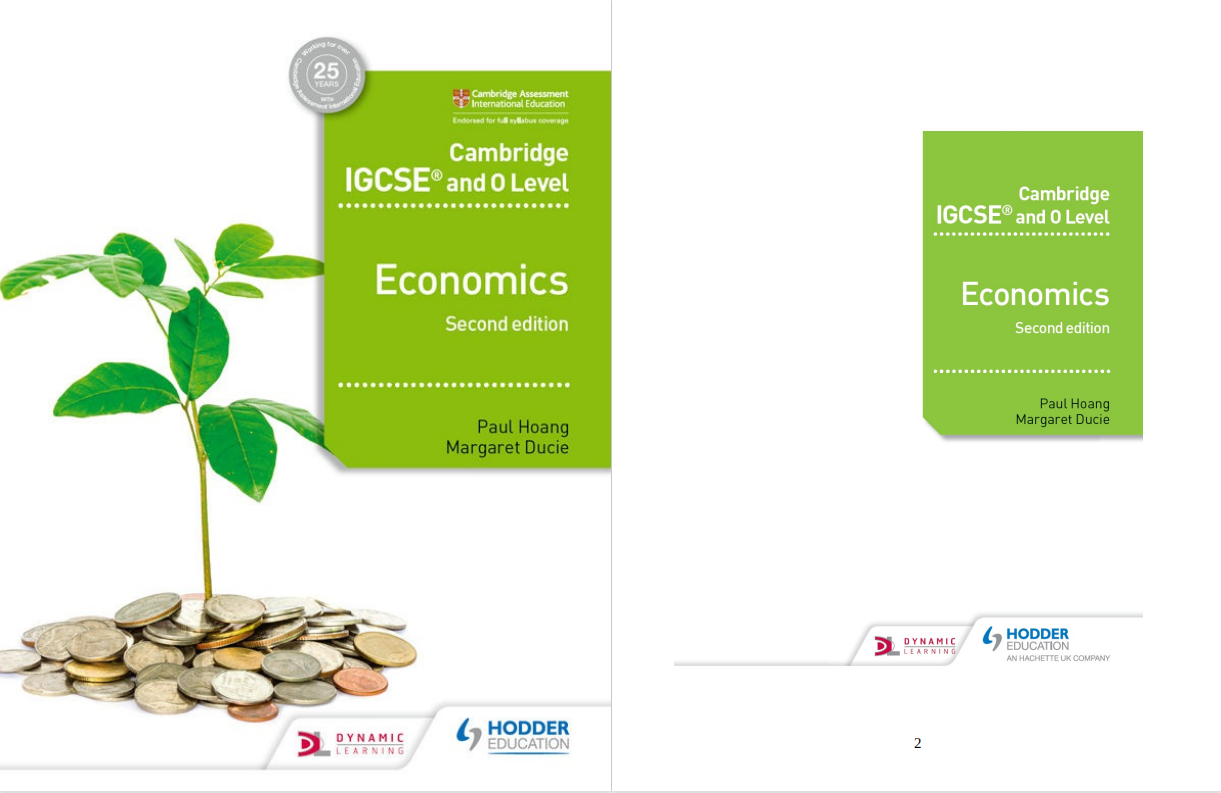 Cambridge IGCSE and O Level Economics Second edition