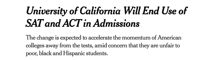 美国加州大学正式取消SAT/ACT，国际生还要不要考？